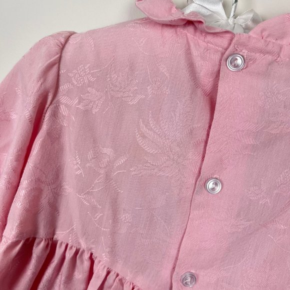 Vintage Polly Flinders Smocked Pink Dress 4T - Picture 10 of 11